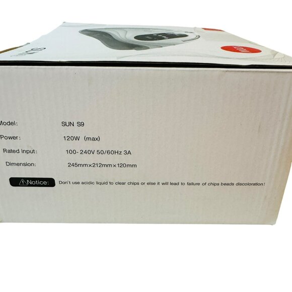 SUN S9 120W UV Nail Lamp With Timer & LCD Display - Picture 5 of 8